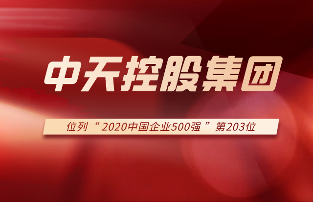 人生就是博控股集团列2020中国企业500强第203位！